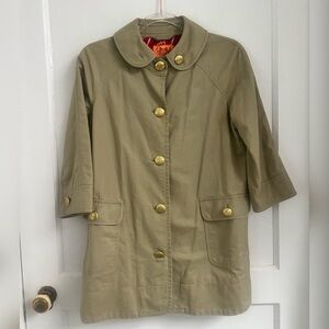 Juicy Couture Vintage Tan Sailor Blazer Jacket Button
Up w/ Pockets Size S